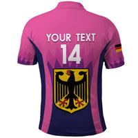 Custom Germany Football Polo Shirt 2024 Nationalelf - Pink Version - Wonder Print Shop
