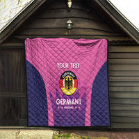 Custom Germany Football Quilt 2024 Nationalelf - Pink Version - Wonder Print Shop