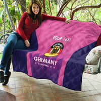 Custom Germany Football Quilt 2024 Nationalelf - Pink Version - Wonder Print Shop