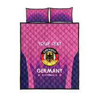 Custom Germany Football Quilt Bed Set 2024 Nationalelf - Pink Version - Wonder Print Shop
