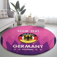 Custom Germany Football Round Carpet 2024 Nationalelf - Pink Version