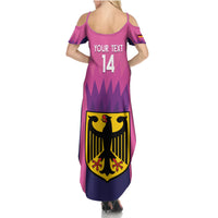 Custom Germany Football Summer Maxi Dress 2024 Nationalelf - Pink Version - Wonder Print Shop