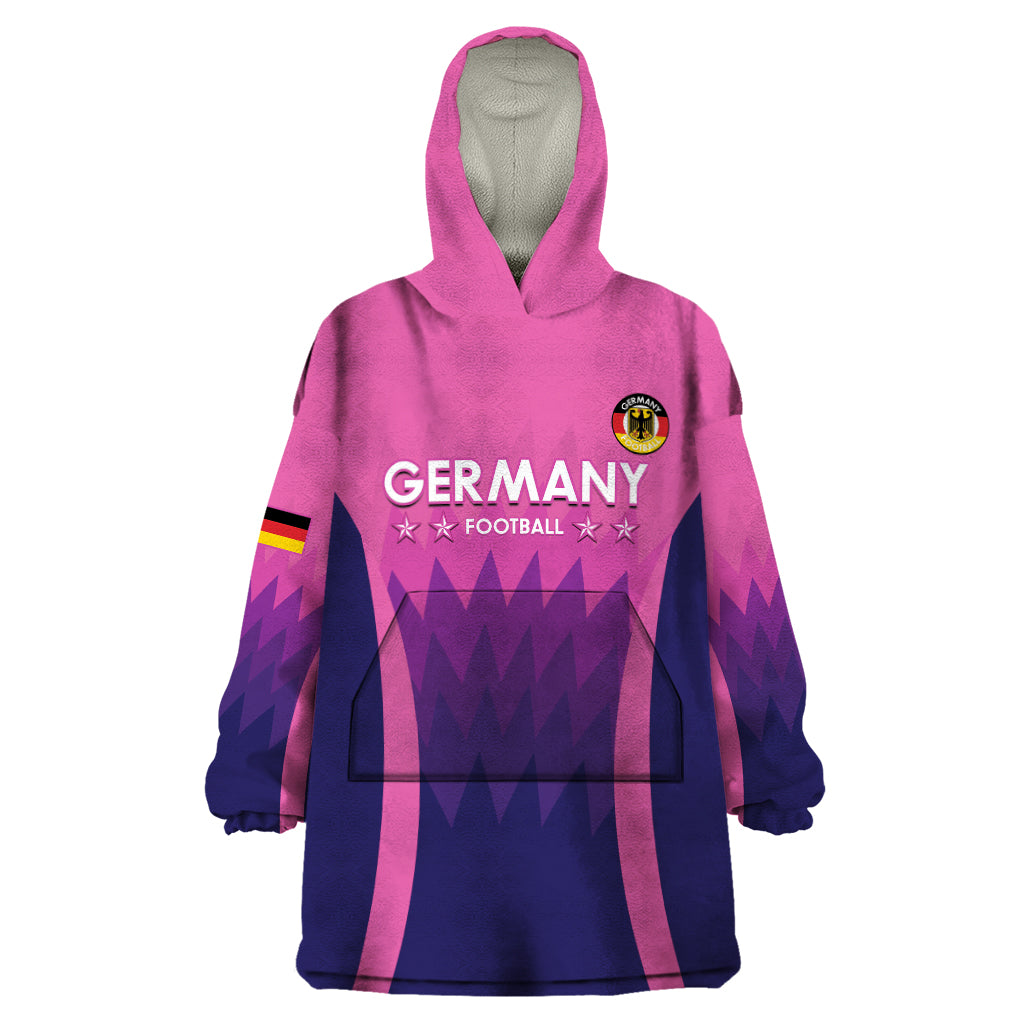 Custom Germany Football Wearable Blanket Hoodie 2024 Nationalelf - Pink Version