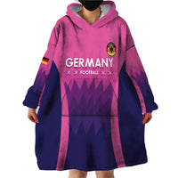 Custom Germany Football Wearable Blanket Hoodie 2024 Nationalelf - Pink Version - Wonder Print Shop