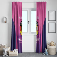 Custom Germany Football Window Curtain 2024 Nationalelf - Pink Version - Wonder Print Shop