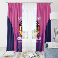 Custom Germany Football Window Curtain 2024 Nationalelf - Pink Version - Wonder Print Shop