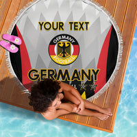 Custom Germany Football Beach Blanket 2024 Nationalelf - White Version - Wonder Print Shop