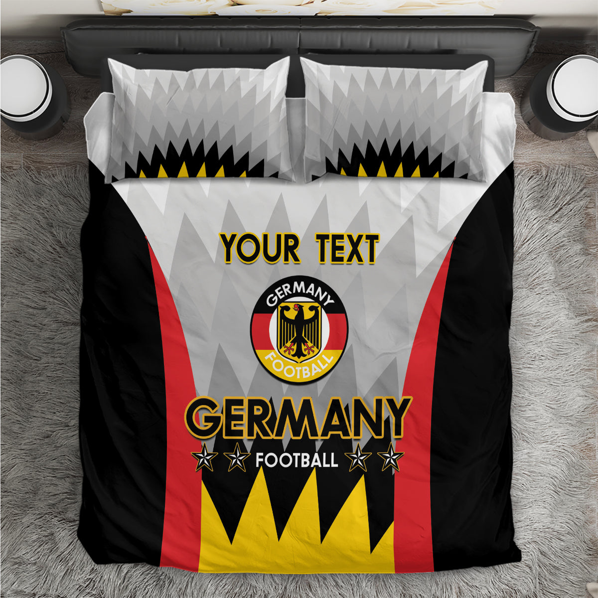 Custom Germany Football Bedding Set 2024 Nationalelf - White Version