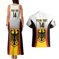 Custom Germany Football Couples Matching Tank Maxi Dress and Hawaiian Shirt 2024 Nationalelf - White Version - Wonder Print Shop