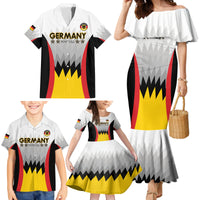 Custom Germany Football Family Matching Mermaid Dress and Hawaiian Shirt 2024 Nationalelf - White Version - Wonder Print Shop