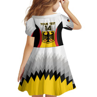 Custom Germany Football Family Matching Off Shoulder Short Dress and Hawaiian Shirt 2024 Nationalelf - White Version - Wonder Print Shop