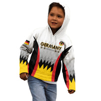 Custom Germany Football Kid Hoodie 2024 Nationalelf - White Version - Wonder Print Shop