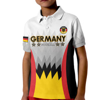 Custom Germany Football Kid Polo Shirt 2024 Nationalelf - White Version - Wonder Print Shop