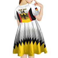 Custom Germany Football Kid Short Sleeve Dress 2024 Nationalelf - White Version - Wonder Print Shop