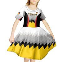 Custom Germany Football Kid Short Sleeve Dress 2024 Nationalelf - White Version - Wonder Print Shop