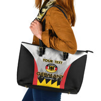 Custom Germany Football Leather Tote Bag 2024 Nationalelf - White Version - Wonder Print Shop