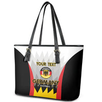Custom Germany Football Leather Tote Bag 2024 Nationalelf - White Version - Wonder Print Shop