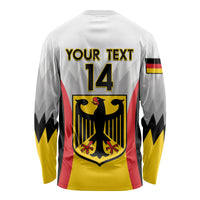 Custom Germany Football Long Sleeve Shirt 2024 Nationalelf - White Version - Wonder Print Shop