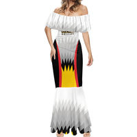 Custom Germany Football Mermaid Dress 2024 Nationalelf - White Version - Wonder Print Shop