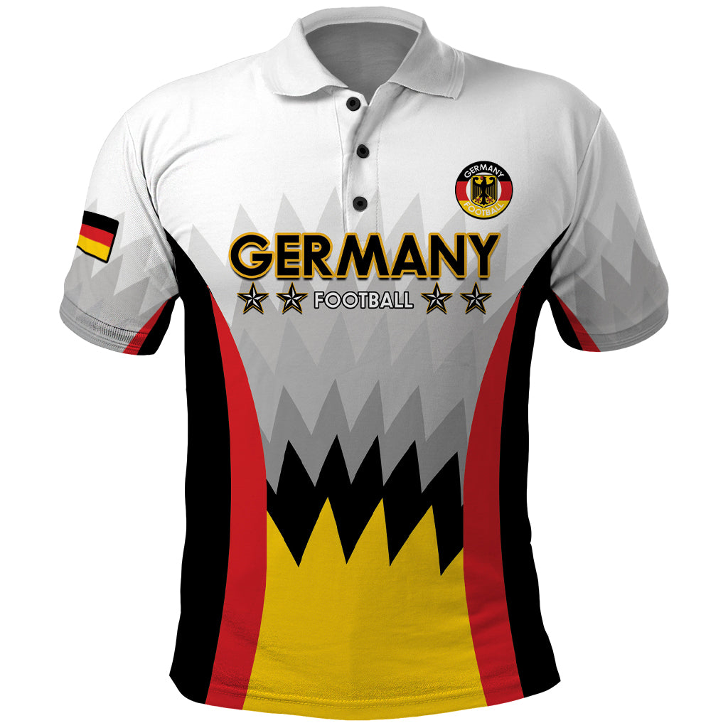 Custom Germany Football Polo Shirt 2024 Nationalelf - White Version