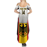 Custom Germany Football Summer Maxi Dress 2024 Nationalelf - White Version - Wonder Print Shop