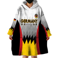 Custom Germany Football Wearable Blanket Hoodie 2024 Nationalelf - White Version - Wonder Print Shop