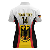 Custom Germany Football Women Polo Shirt 2024 Nationalelf - White Version - Wonder Print Shop