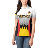 Custom Germany Football Women Polo Shirt 2024 Nationalelf - White Version - Wonder Print Shop