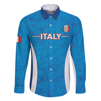 Custom Italy Football Family Matching Tank Maxi Dress and Hawaiian Shirt 2024 Gli Azzurri Marble Pattern - Wonder Print Shop