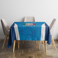 Custom Italy Football Tablecloth 2024 Gli Azzurri Marble Pattern - Wonder Print Shop
