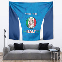 Custom Italy Football Tapestry 2024 Gli Azzurri Marble Pattern - Wonder Print Shop