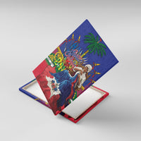 Catherine Flon Haiti Flag Day Canvas Wall Art Ayiti Cherie Coat Of Arms