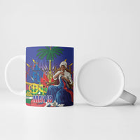 Catherine Flon Haiti Flag Day Ceramic Mug Ayiti Cherie Coat Of Arms