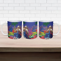 Catherine Flon Haiti Flag Day Ceramic Mug Ayiti Cherie Coat Of Arms