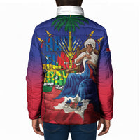 Catherine Flon Haiti Flag Day Padded Jacket Ayiti Cherie Coat Of Arms
