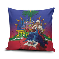 Catherine Flon Haiti Flag Day Pillow Cover Ayiti Cherie Coat Of Arms