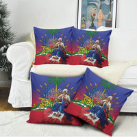 Catherine Flon Haiti Flag Day Pillow Cover Ayiti Cherie Coat Of Arms