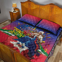Catherine Flon Haiti Flag Day Quilt Bed Set Ayiti Cherie Coat Of Arms