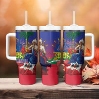 Catherine Flon Haiti Flag Day Tumbler With Handle Ayiti Cherie Coat Of Arms
