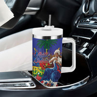 Catherine Flon Haiti Flag Day Tumbler With Handle Ayiti Cherie Coat Of Arms