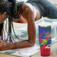 Catherine Flon Haiti Flag Day Tumbler With Handle Ayiti Cherie Coat Of Arms