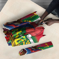 Catherine Flon Haiti Flag Day Umbrella Ayiti Cherie Coat Of Arms