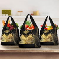 Catherine Flon Haiti Flag Day Grocery Bag National Heroine Koud Drapo Peyi Nou