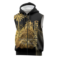 Catherine Flon Haiti Flag Day Sleeveless Zip Hoodie National Heroine Koud Drapo Peyi Nou