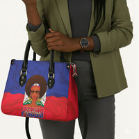 Haiti Flag Day Leather Bag Haitian Women Proud Flag Wave Style