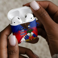 Haiti Flag Day AirPods Case Haitian Blood American Heart Eagle With Flag