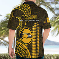 Hawaii Nanakuli High And Intermediate School Hawaiian Shirt Polynesian Kakau Pattern - Wonder Print Shop