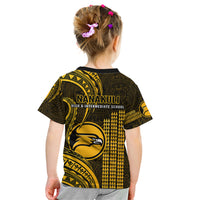 Hawaii Nanakuli High And Intermediate School Kid T Shirt Polynesian Kakau Pattern - Wonder Print Shop