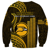 Hawaii Nanakuli High And Intermediate School Sweatshirt Polynesian Kakau Pattern - Wonder Print Shop