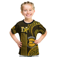 Personalised Hawaii Nanakuli High And Intermediate School Kid T Shirt Polynesian Kakau Pattern - Wonder Print Shop